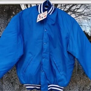 Royal Blue Men’s Varsity Bomber Jacket